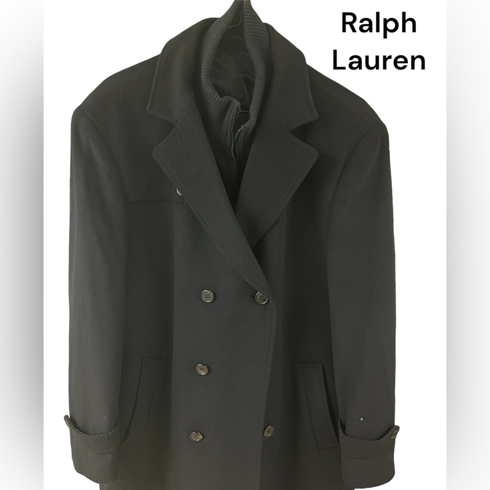 LAUREN RALPH LAUREN Double Breasted Peacoat . Size 48 R